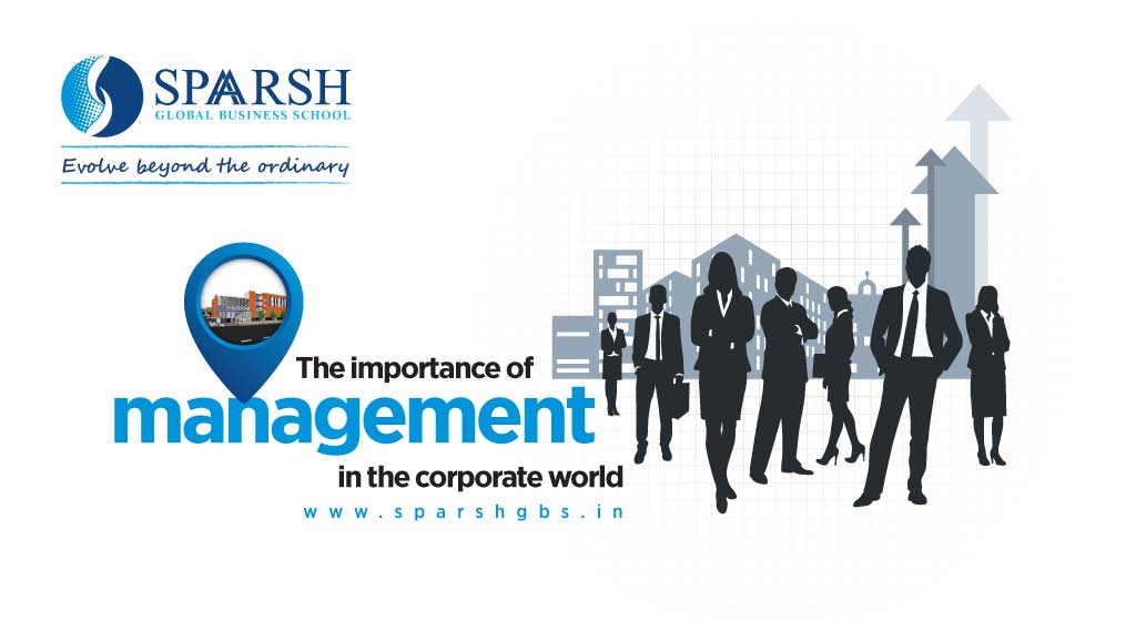The importance of management in the corporate world.